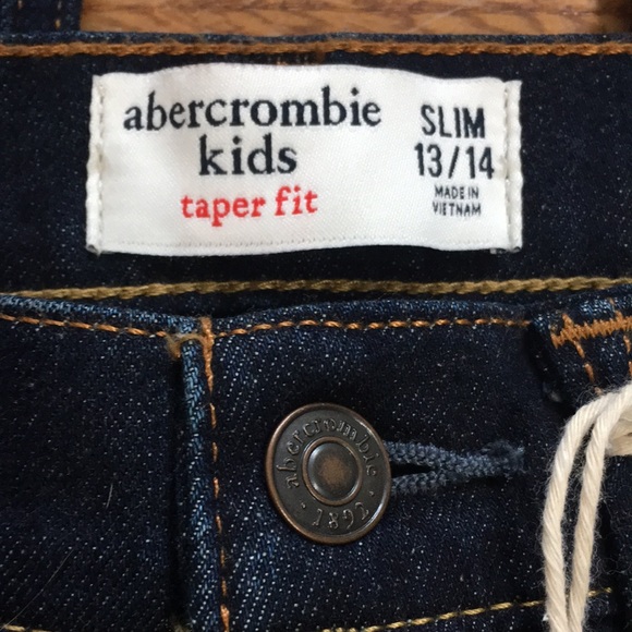 Abercrombie kids taper fit slim jeans size 13/14 - Picture 2 of 8